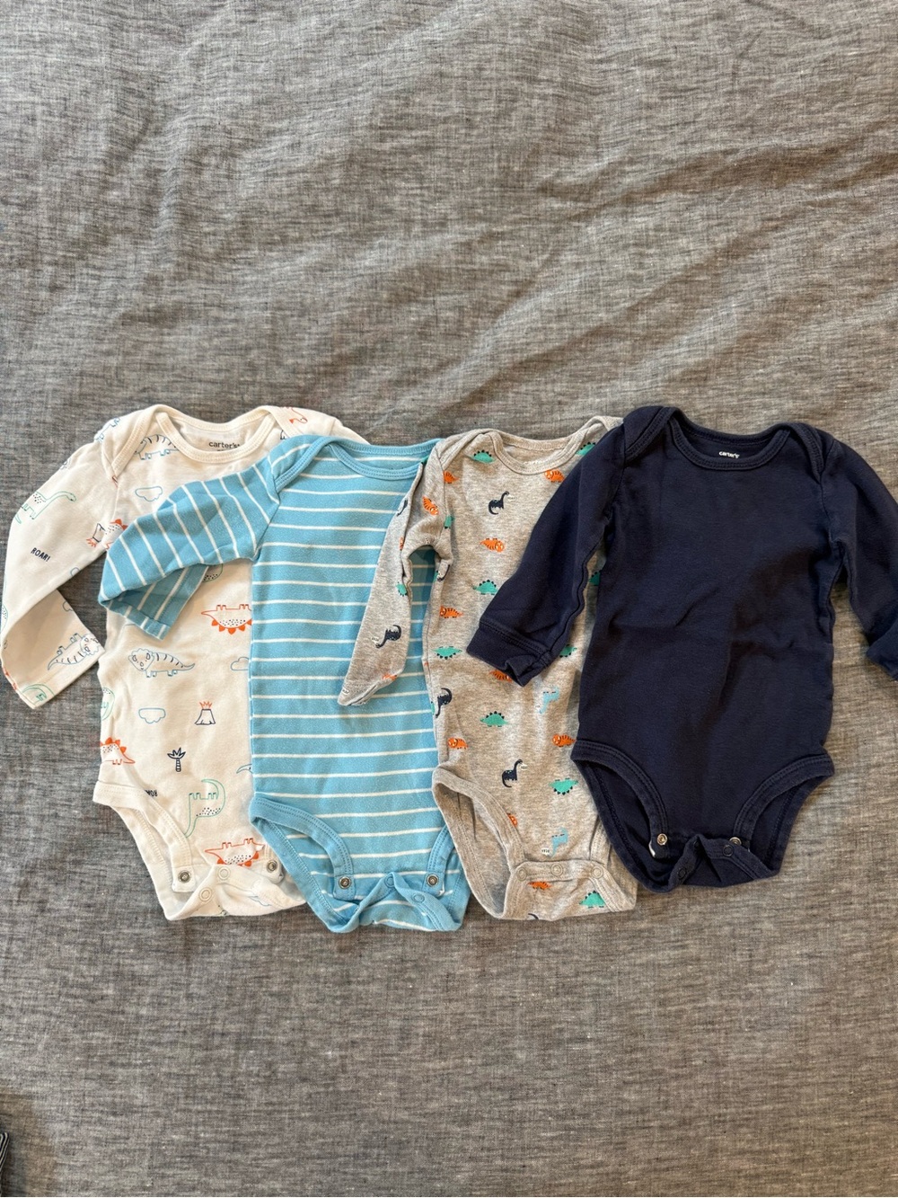 Carter’s long sleeve onesies, 12m